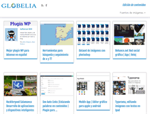 Tablet Screenshot of globelia.com